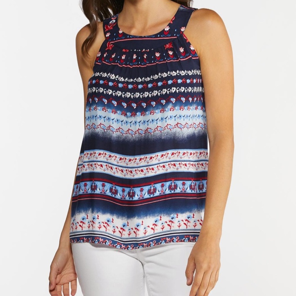Americana Floral Tank